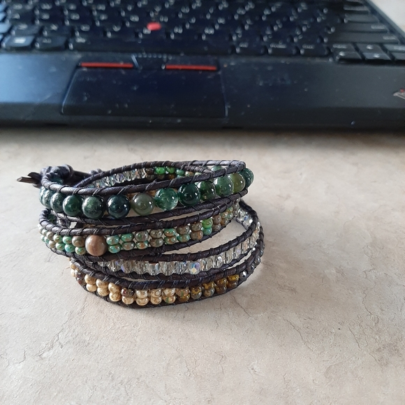 Leather wrap bracelet - Picture 3 of 5
